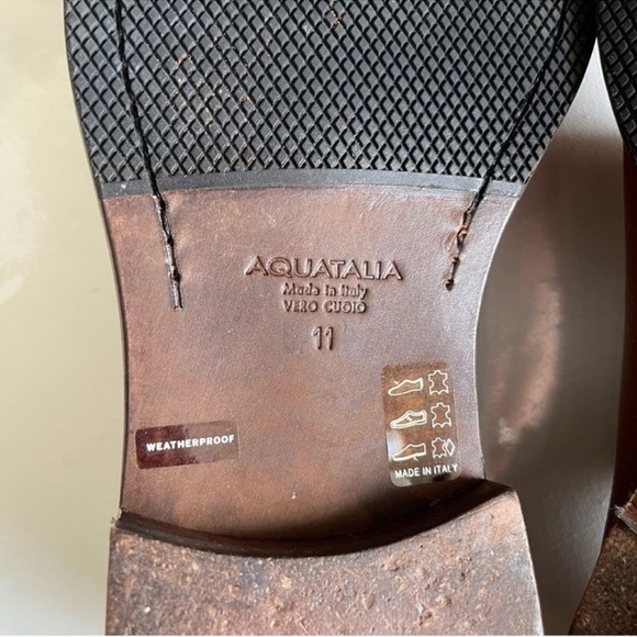 AQUATALIA Men's Derby lace up Shoes Size 11 Leather - Picture 9 of 10